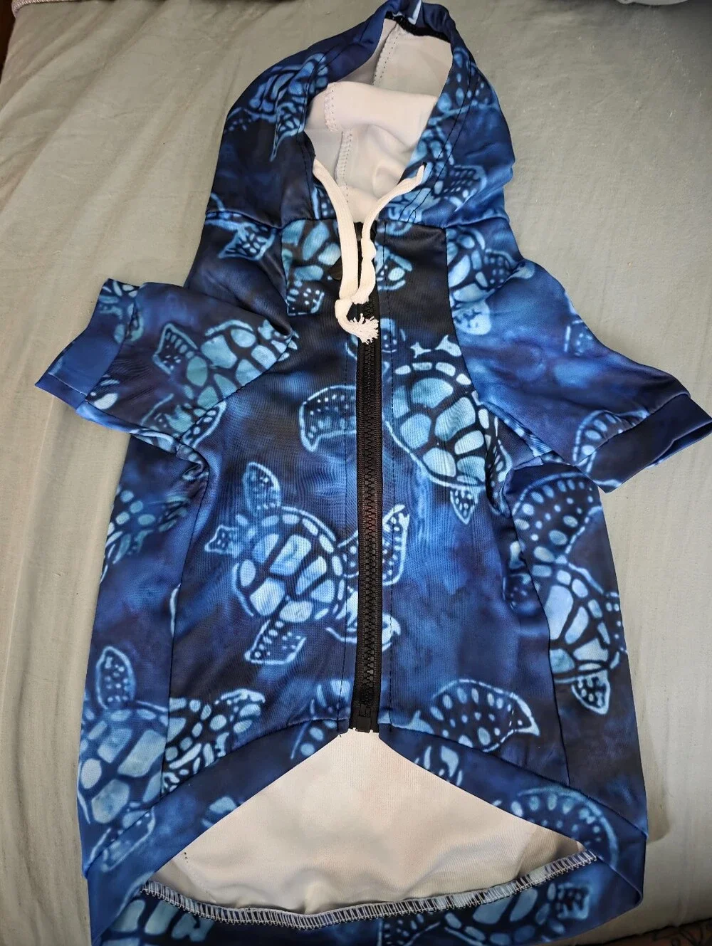 Blue Sea Turtle Dog Hoodie
